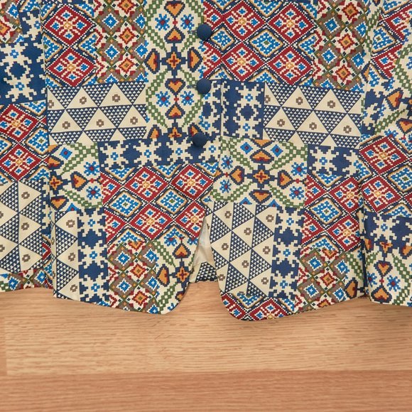 Adrianna Papell Colorful Silk Blouse, Size L, Made in Korea - Picture 4 of 6